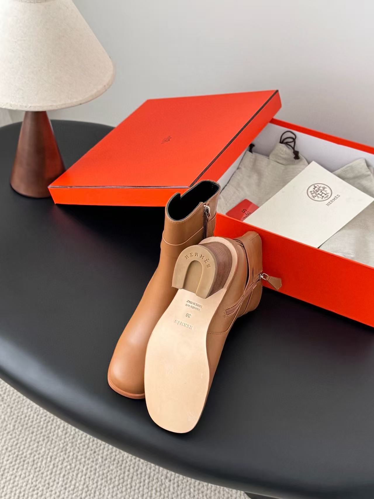 HERME5 高品質シンプルジッパーレザーアンクルブーツ【50％割引+送料無料】