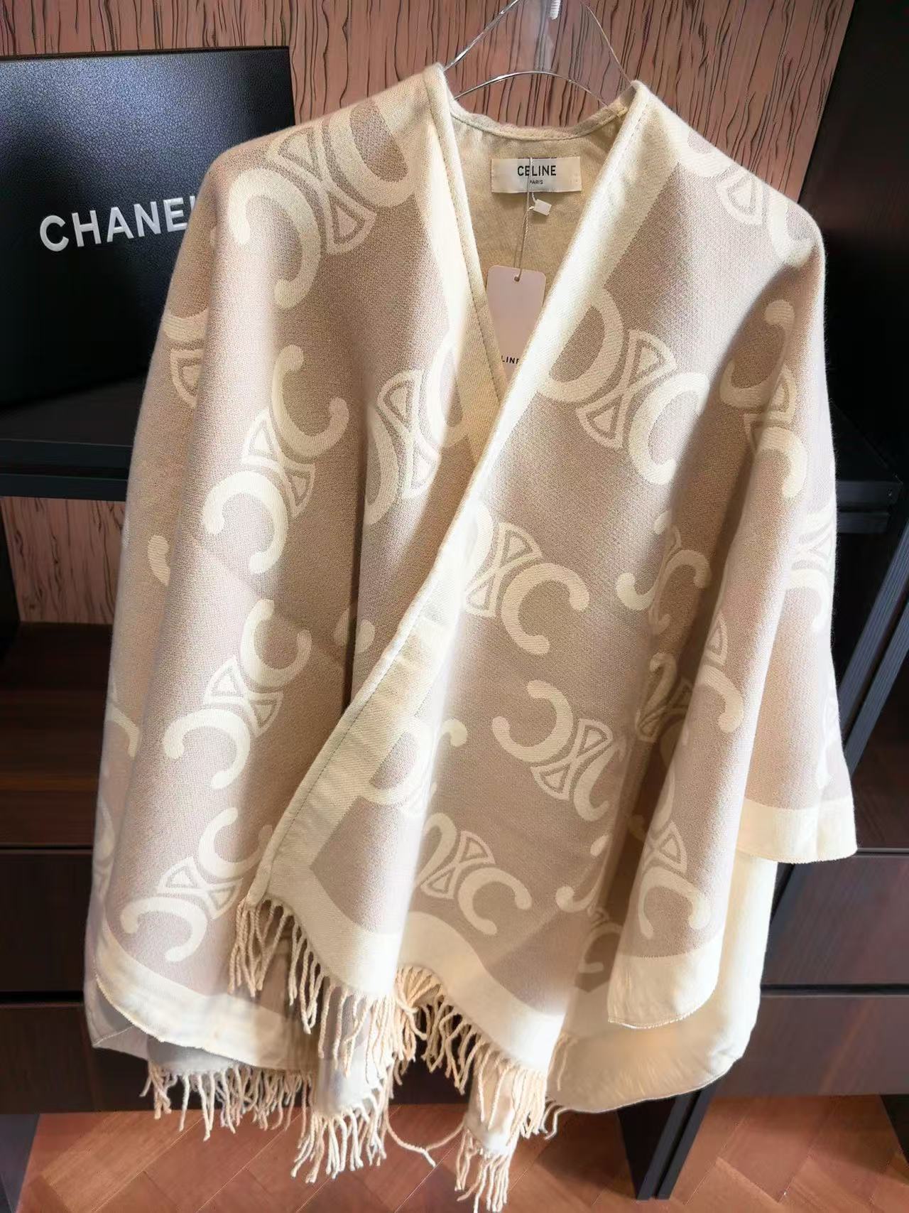 CEL1NE 凱旋門 カシミア スカーフ【50％割引+送料無料】