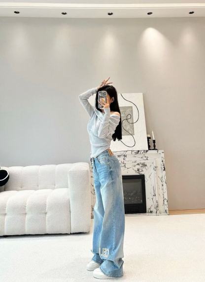 CEL1NE 凱旋門レター ジーンズ【50％割引+送料無料】