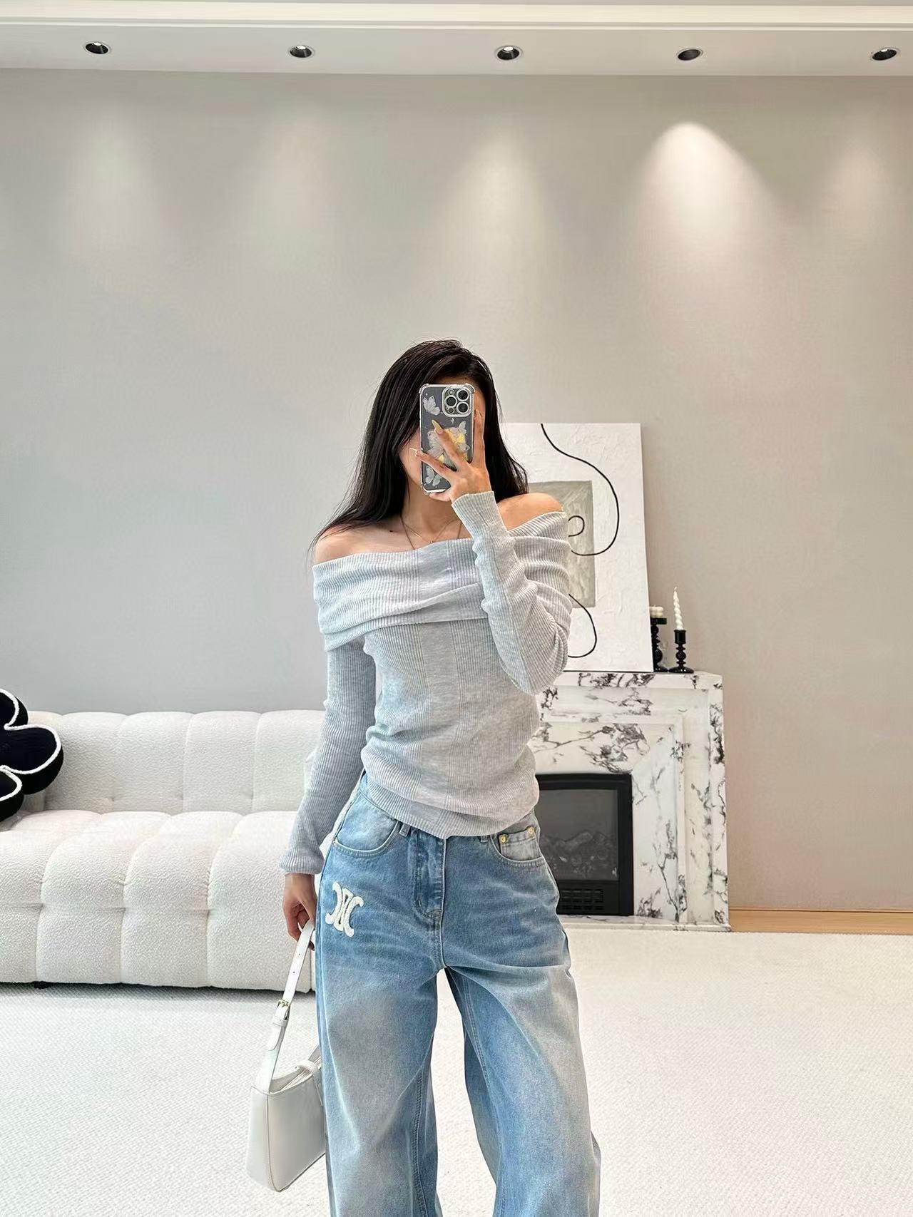 CEL1NE 凱旋門レター ジーンズ【50％割引+送料無料】