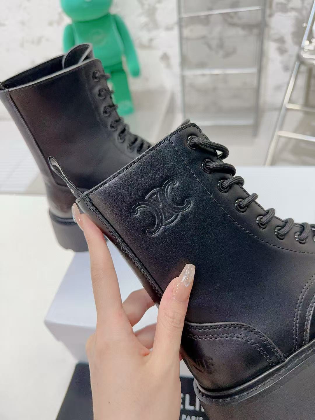 CEL1NE 高品質 凱旋門 厚底 アンクルブーツ【50％割引+送料無料】