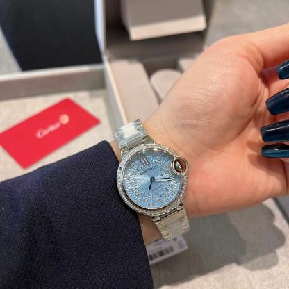 CART1ER ブルー フィッシュアイ ステンレススチール レディース ウォッチ【50％割引+送料無料】