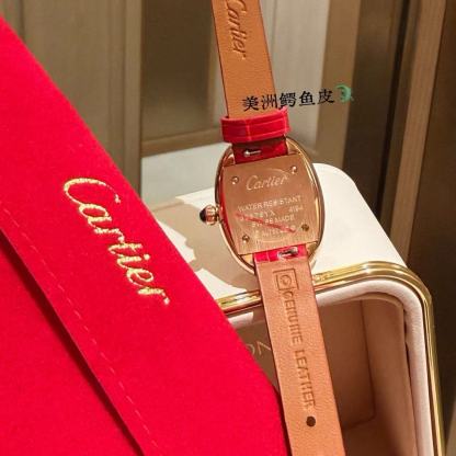 CART1ER クロコダイルレザー バスタブウォッチ【50％割引+送料無料】