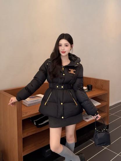 CEL1NE 凱旋門フード付きダウンジャケット【50％割引+送料無料】