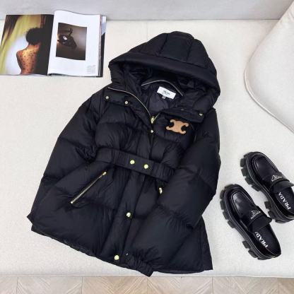 CEL1NE 凱旋門フード付きダウンジャケット【50％割引+送料無料】