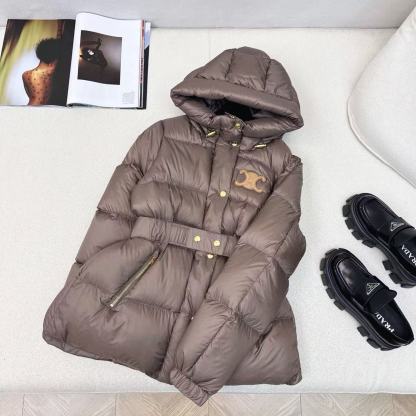 CEL1NE 凱旋門フード付きダウンジャケット【50％割引+送料無料】