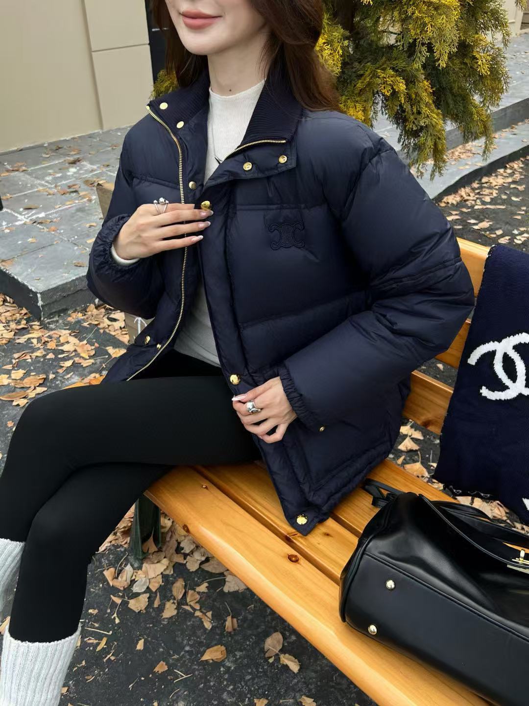 CEL1NE 凱旋門スタンドカラーダウンジャケット【50％割引+送料無料】