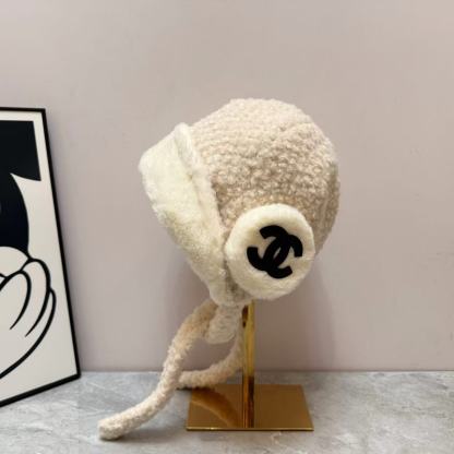 CHANE1 ダブルC ウール イヤーフラップキャップ【50％割引+送料無料】