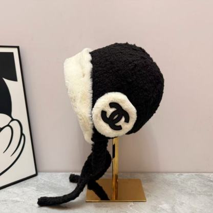 CHANE1 ダブルC ウール イヤーフラップキャップ【50％割引+送料無料】