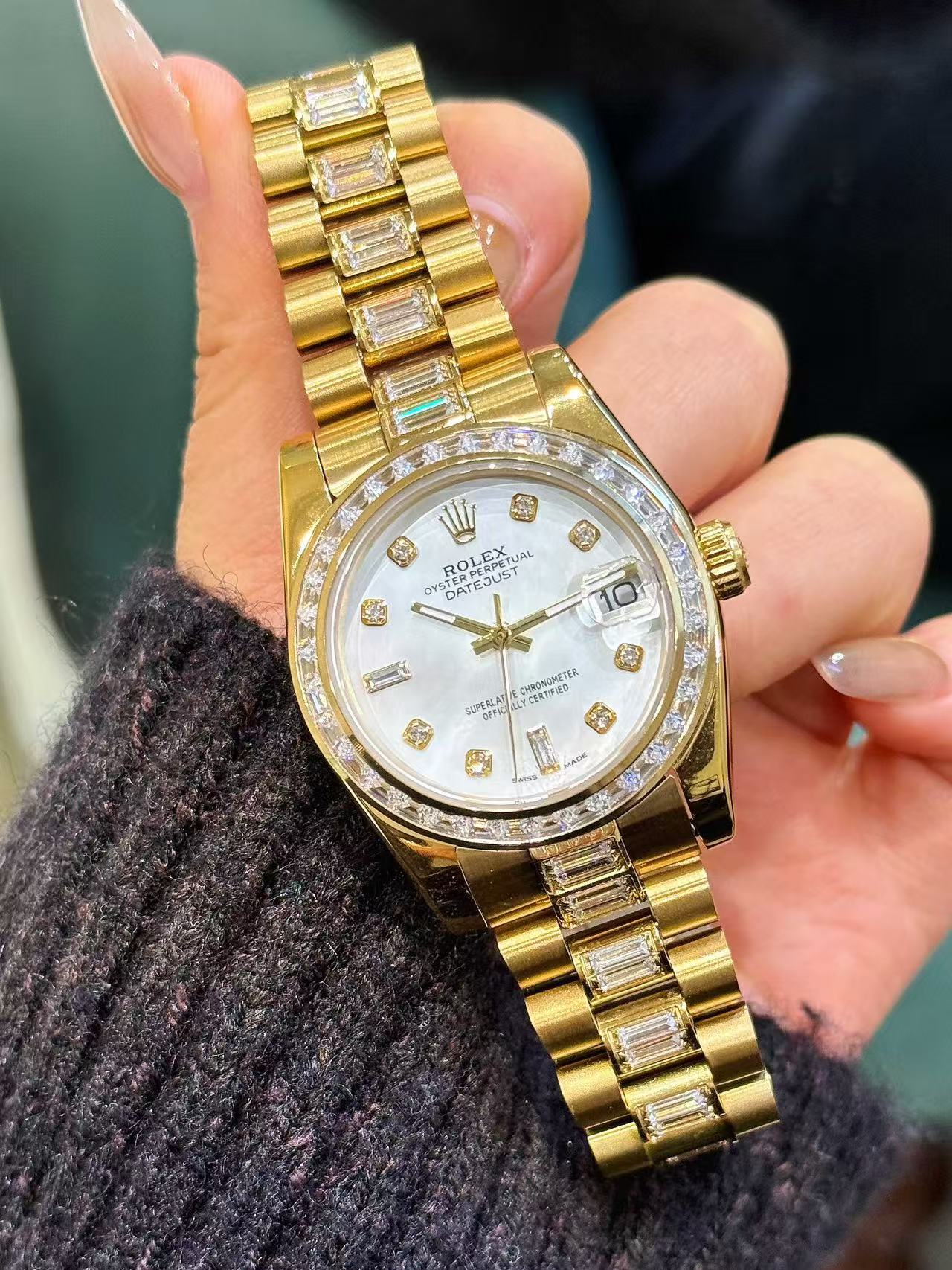 R0LEX ダイヤルセット ダイヤモンドウォッチ【50％割引+送料無料】