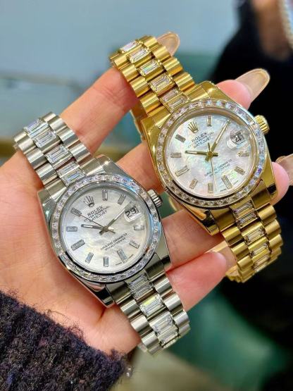 R0LEX スクエア ダイヤモンド スチールブレスレット ウォッチ【50％割引+送料無料】