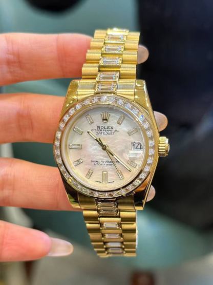 R0LEX スクエア ダイヤモンド スチールブレスレット ウォッチ【50％割引+送料無料】