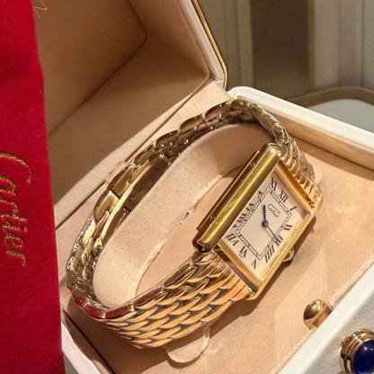 CART1ER スクエア スチールストラップ レディースウォッチ【50％割引+送料無料】