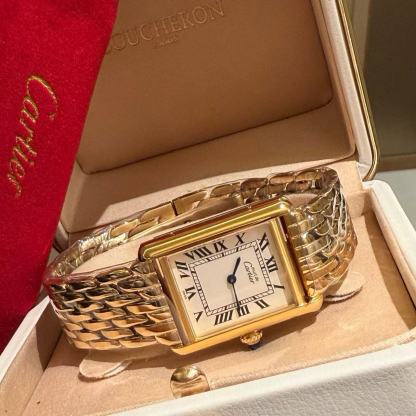 CART1ER スクエア スチールストラップ レディースウォッチ【50％割引+送料無料】