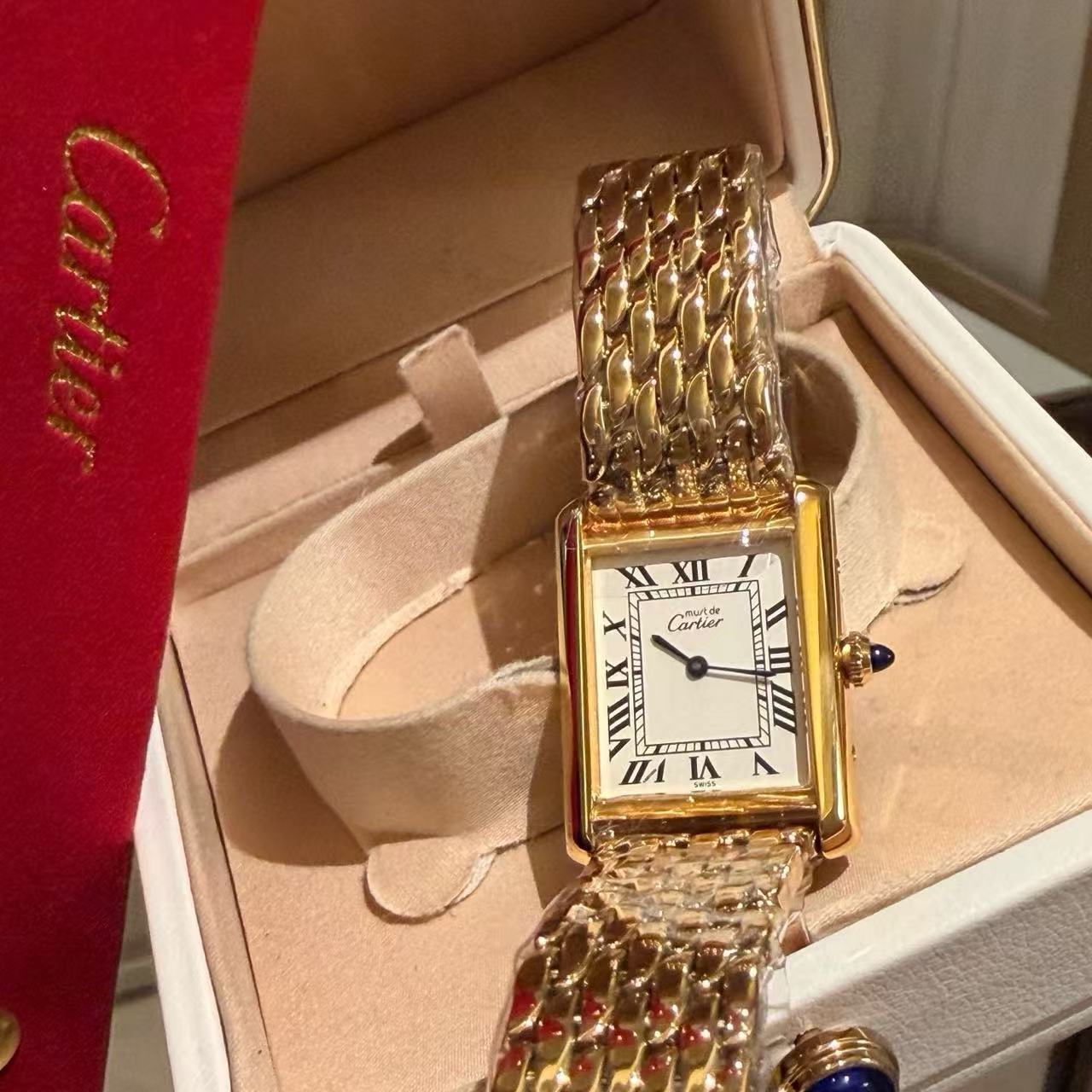 CART1ER スクエア スチールストラップ レディースウォッチ【50％割引+送料無料】