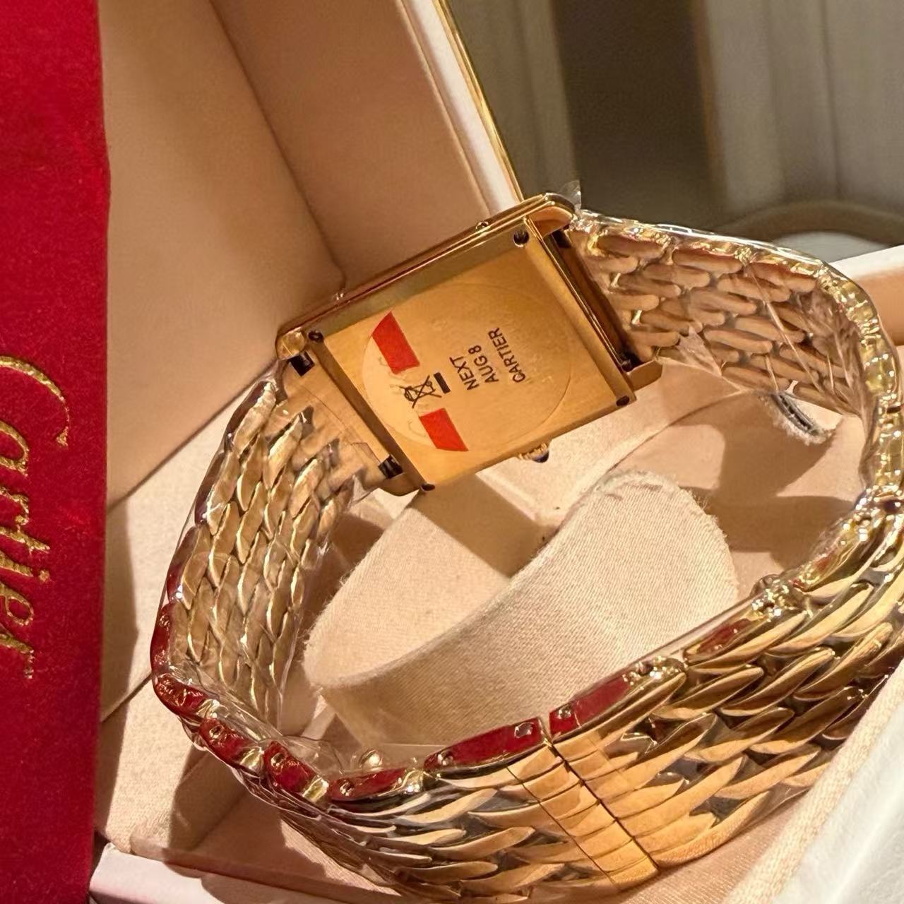 CART1ER スクエア スチールストラップ レディースウォッチ【50％割引+送料無料】