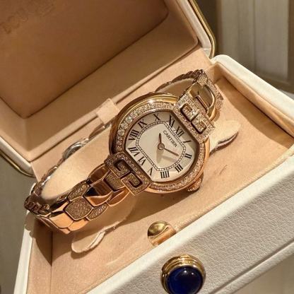 CART1ER ダイヤモンドセット ステンレススチール レディースウォッチ【50％割引+送料無料】