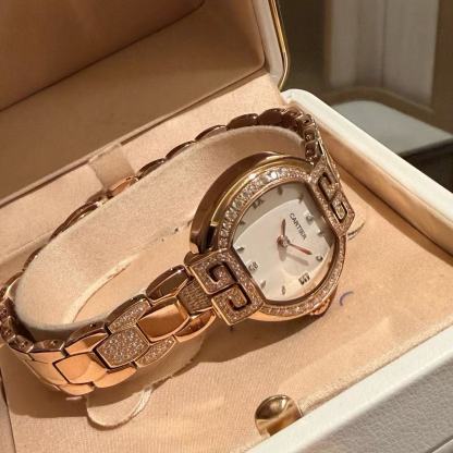 CART1ER ダイヤモンドセット ステンレススチール レディースウォッチ【50％割引+送料無料】