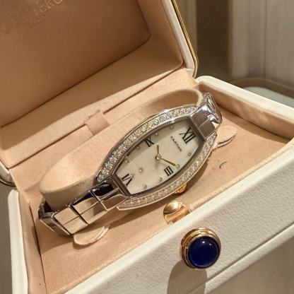 CART1ER バレル型ダイヤモンドセットスチールウォッチ【50％割引+送料無料】