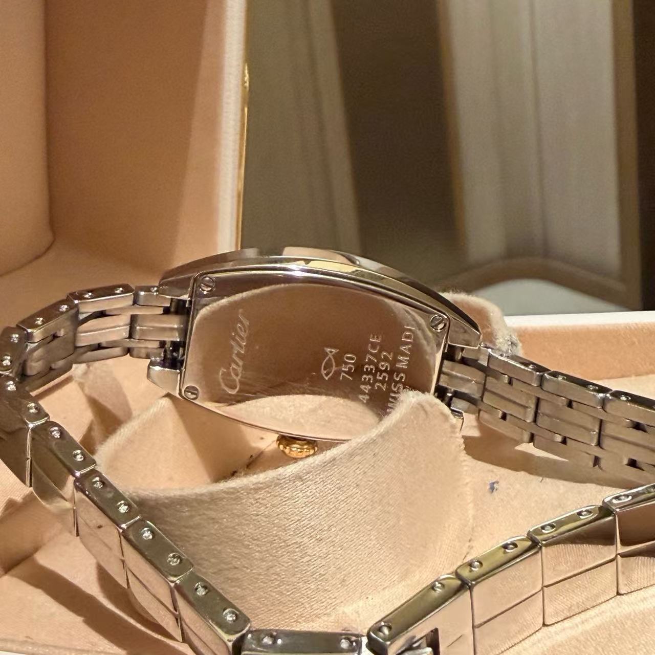 CART1ER バレル型ダイヤモンドセットスチールウォッチ【50％割引+送料無料】