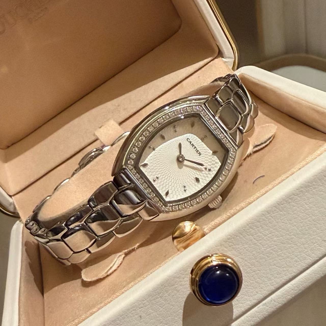 CART1ER トノー スチールストラップ ウォッチ【50％割引+送料無料】