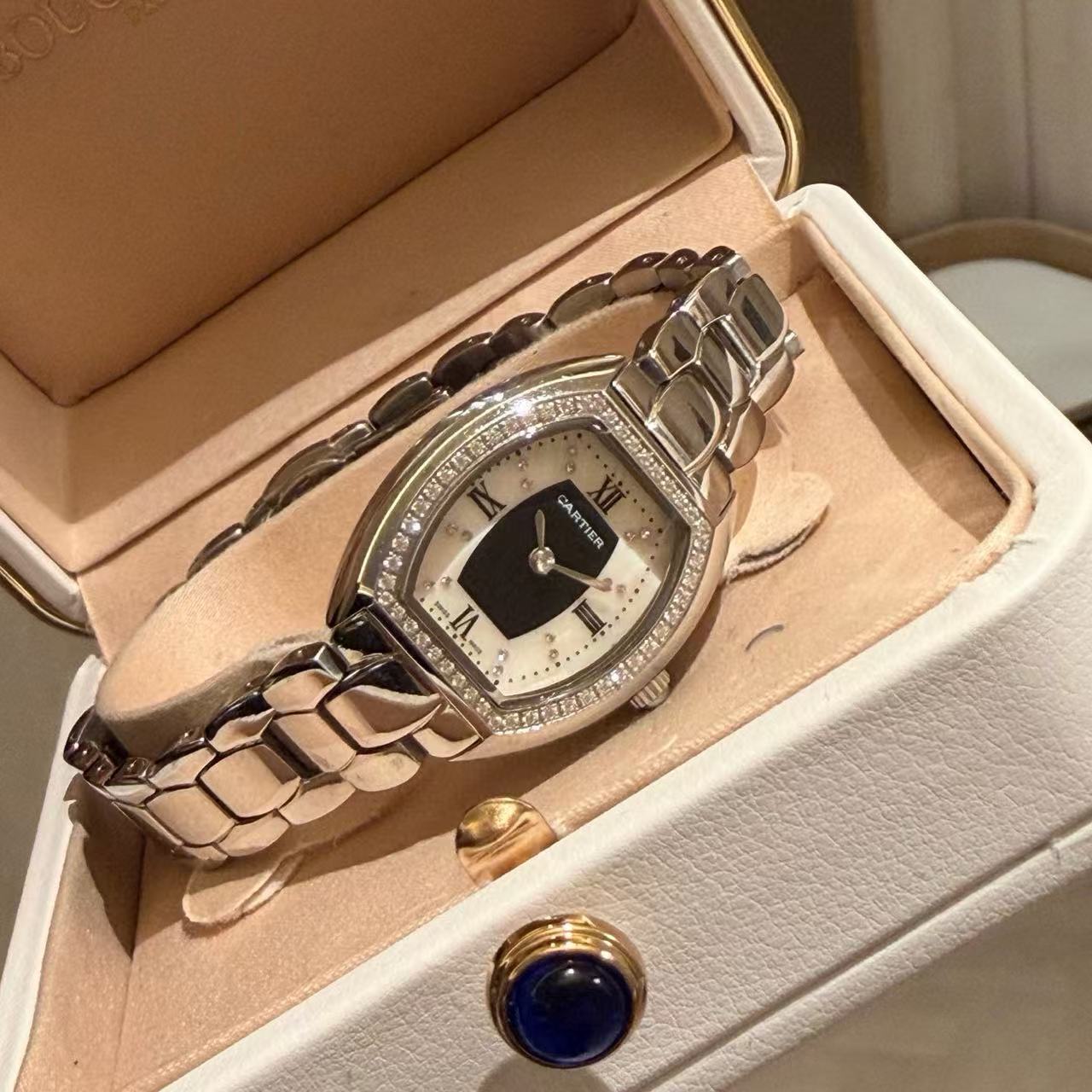 CART1ER トノー スチールストラップ ウォッチ【50％割引+送料無料】