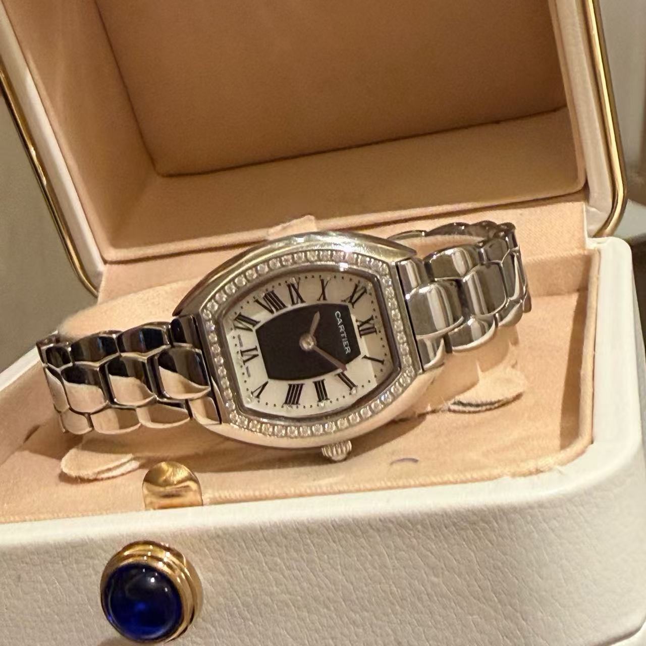 CART1ER トノー スチールストラップ ウォッチ【50％割引+送料無料】