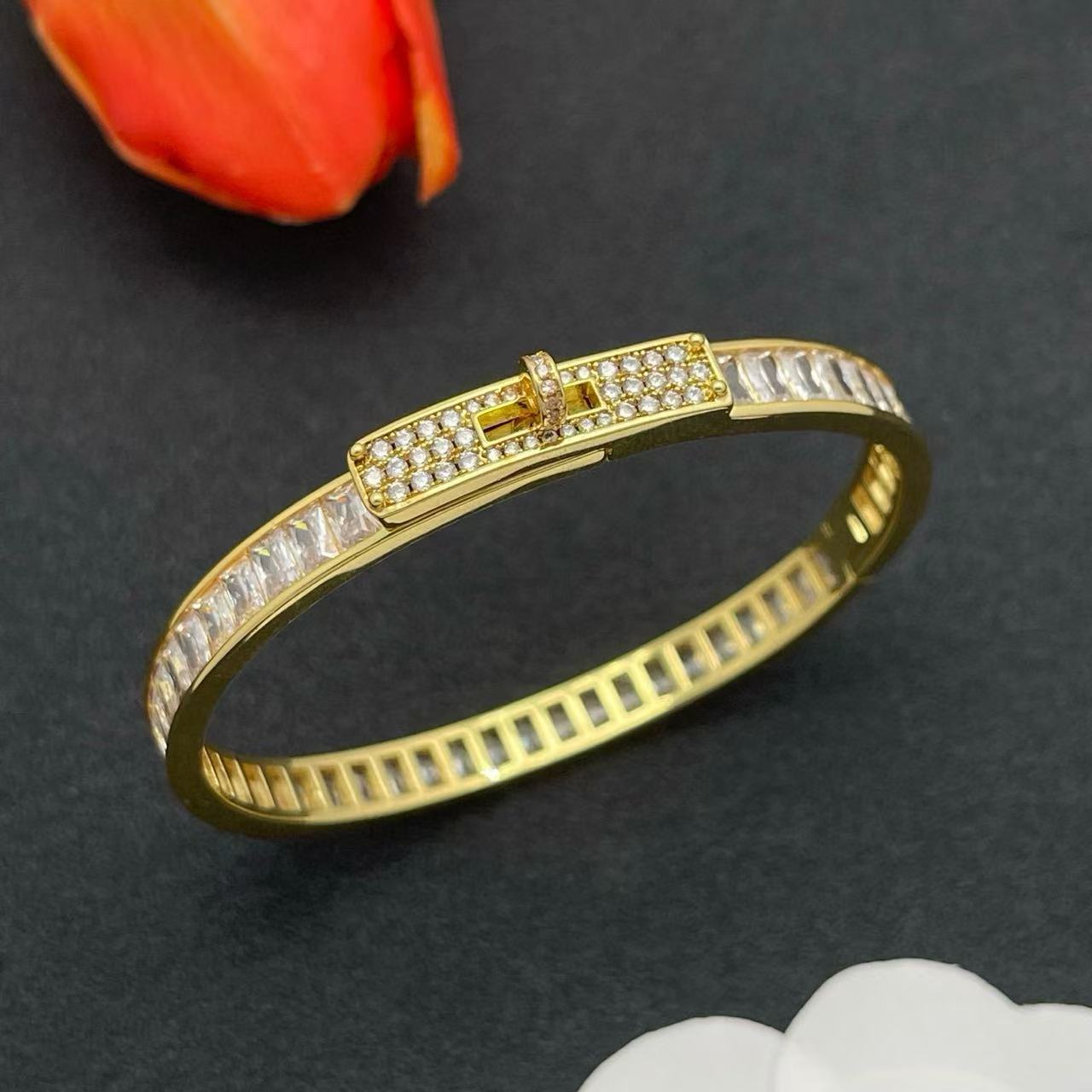 HERME5フルダイヤモンドブレスレット【50％割引+送料無料】