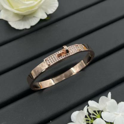 HERME5 ハーフダイヤモンド Hブレスレット【50％割引+送料無料】