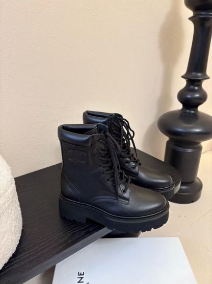 CEL1NE高品質 凱旋門 本革 アンクルブーツ【50％割引+送料無料】