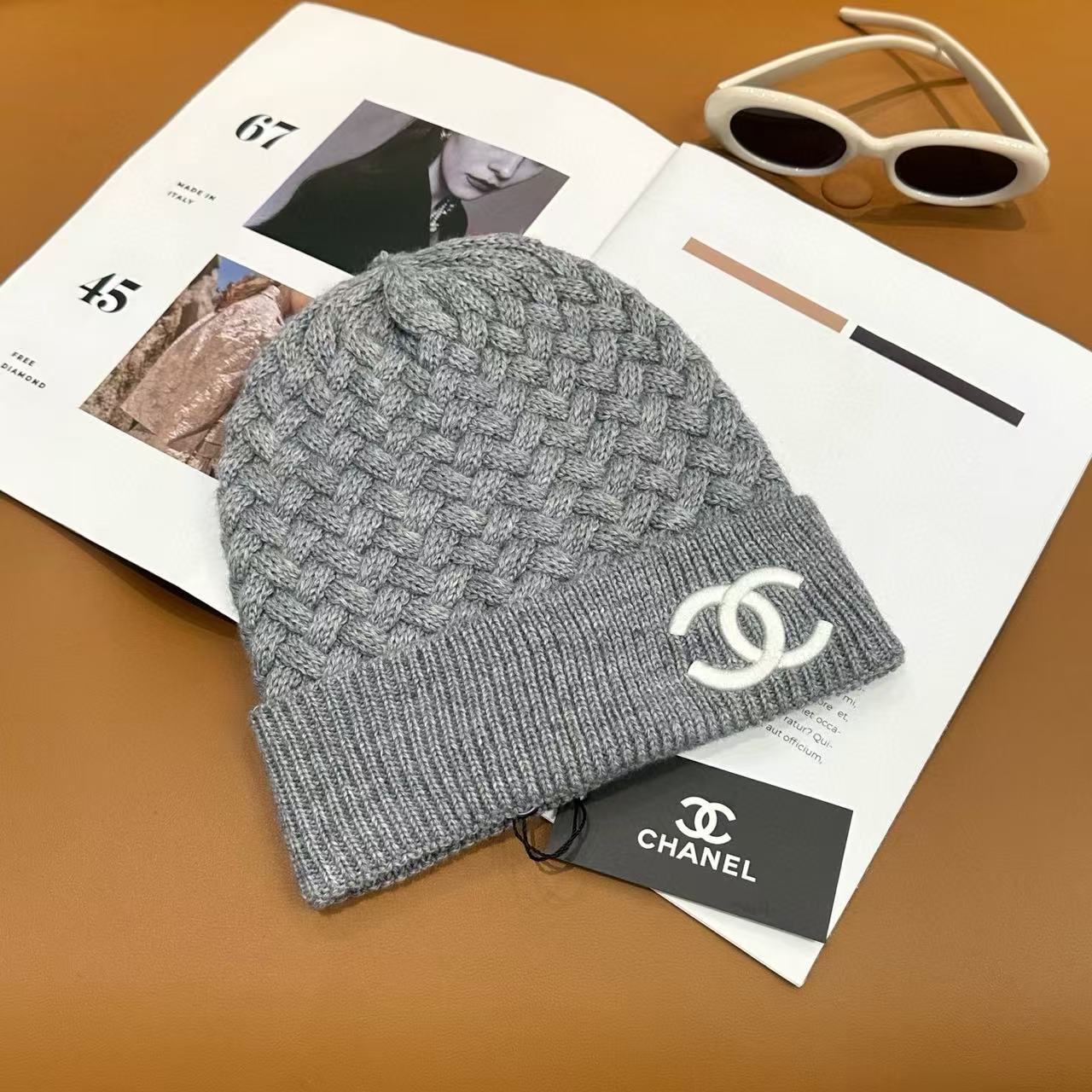 CHANE1 ダブルC ウールハット【50％割引+送料無料】