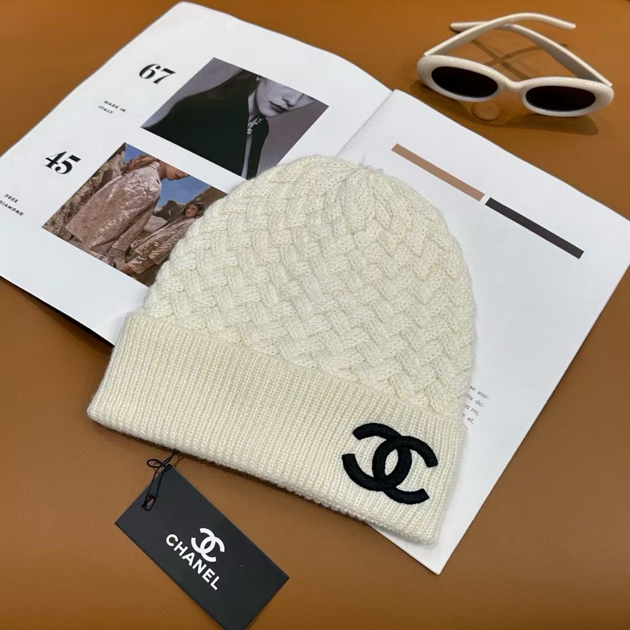 CHANE1 ダブルC ウールハット【50％割引+送料無料】