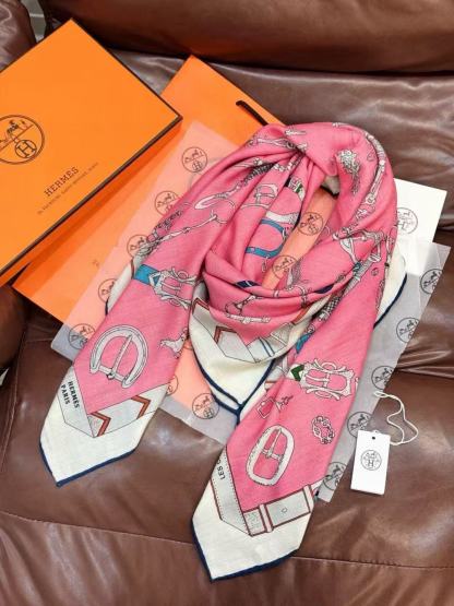 HERME5 高品質両面プリントカシミアスカーフ【50％割引+送料無料】