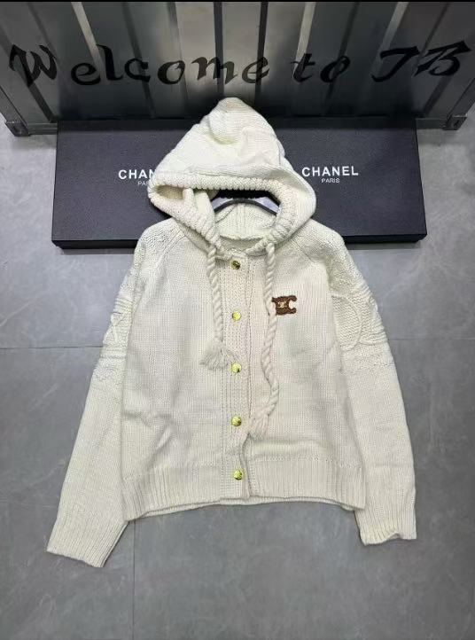 CEL1NE 凱旋門メタルボタンフードカーディガン【50％割引+送料無料】A