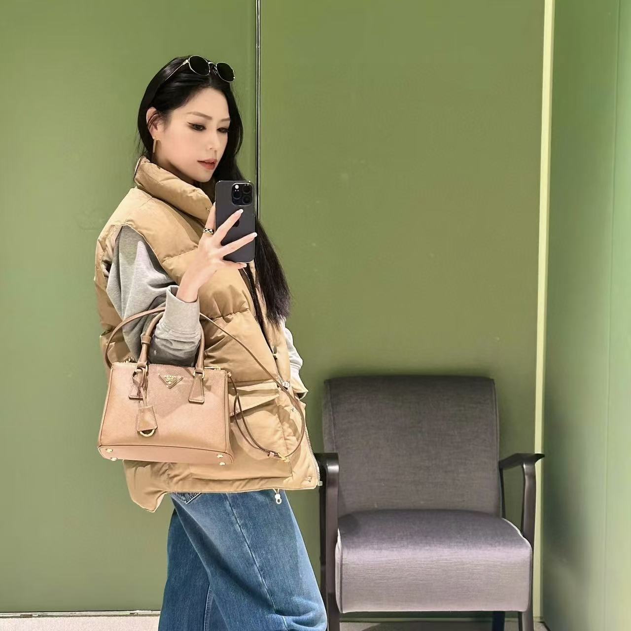 PR4DA トライアングルロゴ ダウンベスト【50％割引+送料無料】