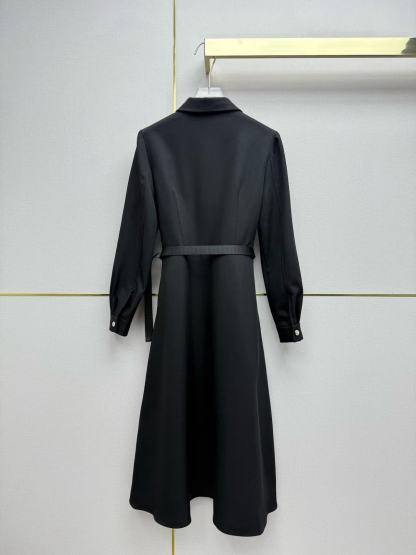 PR4DA ベルト付きトライアングルロゴドレス【50％割引+送料無料】