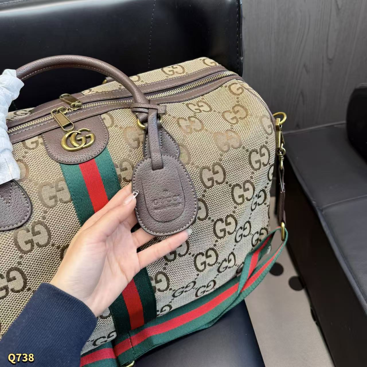 GUCC1 ジャカードハンドバッグ【50％割引+送料無料】