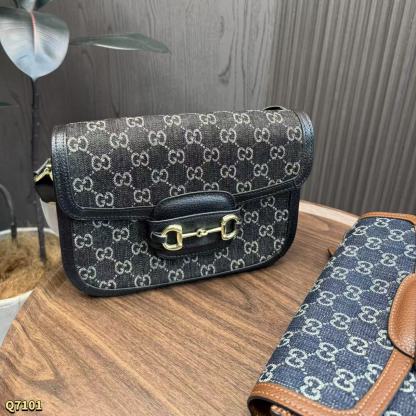 GUCC1 ジャカード ショルダー/クロスボディバッグ【50％割引+送料無料】