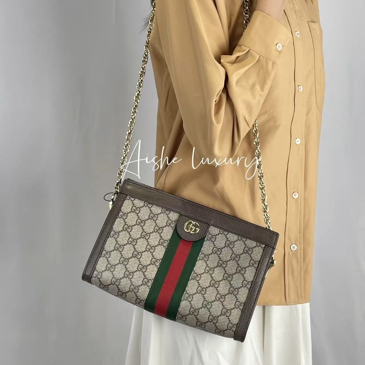 GUCC1 Ophidiaチェーンバッグ【50％割引+送料無料】