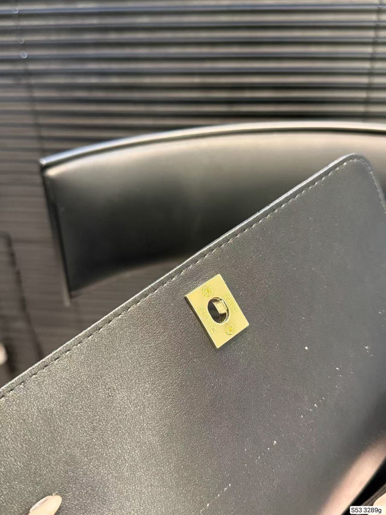 CHANE1 ダブルC レザーショルダーバッグ【50％割引+送料無料】