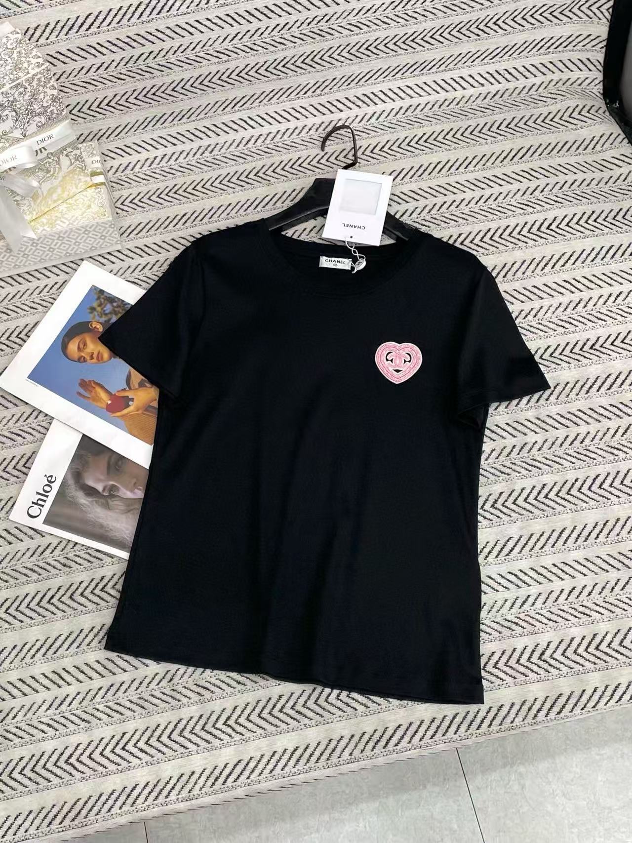 CHANE1 ハートダブルC Tシャツ【50％割引+送料無料】