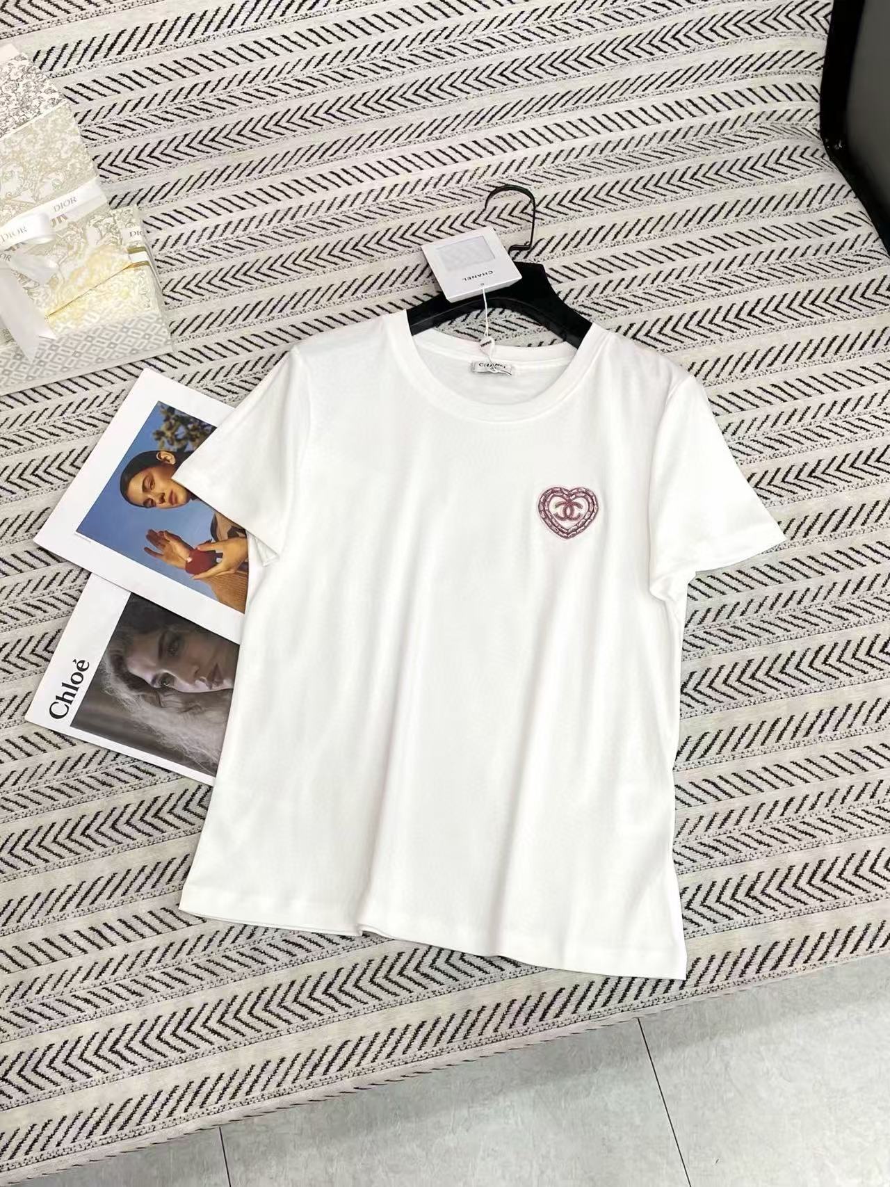 CHANE1 ハートダブルC Tシャツ【50％割引+送料無料】