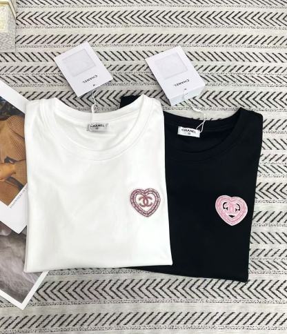 CHANE1 ハートダブルC Tシャツ【50％割引+送料無料】