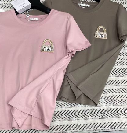 CHANE1 3DビーズダブルC Tシャツ【50％割引+送料無料】