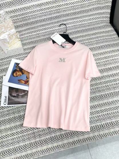 MaxMaraシンプルな文字のビーズTシャツ【50％割引+送料無料】