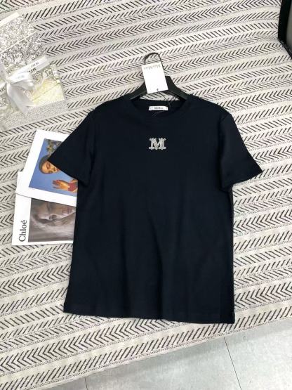 MaxMaraシンプルな文字のビーズTシャツ【50％割引+送料無料】