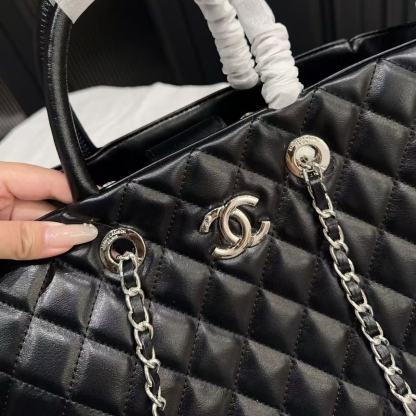 CHANE1 チェーンチェックトートバッグ【50％割引+送料無料】