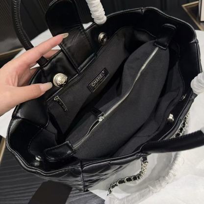 CHANE1 チェーンチェックトートバッグ【50％割引+送料無料】