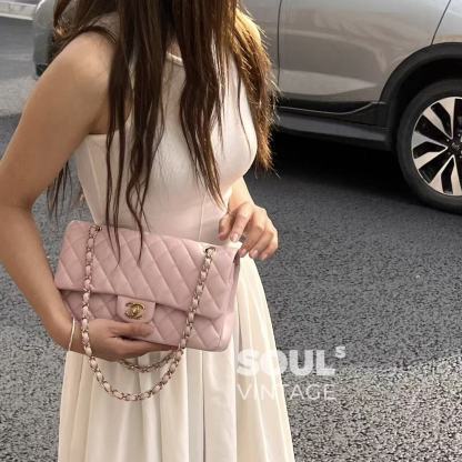 CHANE1 チェーン CF ピンク ショルダー クロスボディバッグ【50％割引+送料無料】