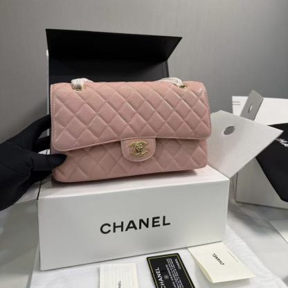 CHANE1 チェーン CF ピンク ショルダー クロスボディバッグ【50％割引+送料無料】